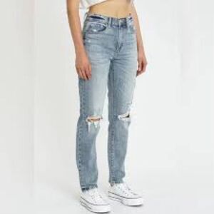 Daze Denim Tough Love Distressed High Waisted Jeans Size 30